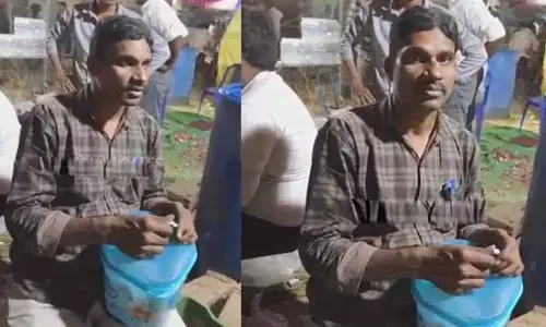 కోటప్పకొండలో ఏరులై పారిన మద్యం.. ఏకంగా పోలీస్ హోంగార్డే  అమ్మకాలు