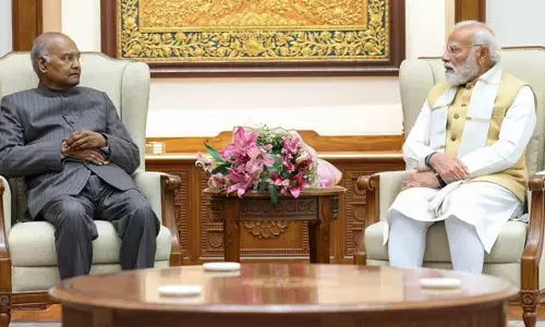 ప్రధాని మోడీని కలిసిన మాజీ రాష్ట్రపతి రామ్‌నాథ్‌ కోవింద్‌..