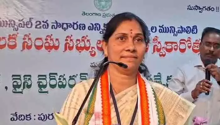 జగిత్యాల మున్సిపల్ చైర్ పర్సన్ గా సమిండ్ల వాణి జగిత్యాల మున్సిపల్ చైర్ పర్సన్ గా సమిండ్ల వాణి