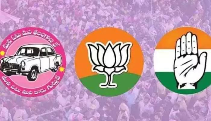 మేడ్చల్ జిల్లాలో బీఆర్ఎస్, కాంగ్రెస్ పార్టీలతో బీజేపీ పొత్తు మేడ్చల్ జిల్లాలో బీఆర్ఎస్, కాంగ్రెస్ పార్టీలతో బీజేపీ పొత్తు