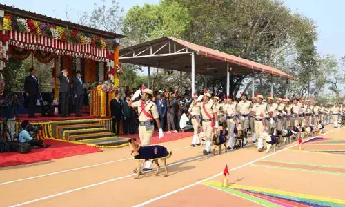 ఘనంగా పోలీస్ జాగిలాల 25వ పాసింగ్ అవుట్ పరేడ్.. విధుల్లో చేరడానికి సిద్ధమైన 76 జాగిలాలు
