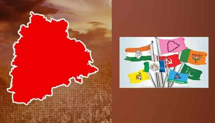తెలంగాణ రాజకీయాల్లో సంచలనం.. ప్రధాన పార్టీలకు పోటీగా ప్రత్యామ్నాయ కూటమి తెలంగాణ రాజకీయాల్లో సంచలనం.. ప్రధాన పార్టీలకు పోటీగా ప్రత్యామ్నాయ కూటమి