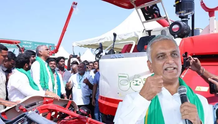 టెక్నాలజీ వాడితే వ్యవసాయం లాభదాయకం: మాజీ మంత్రి హరీష్రావు టెక్నాలజీ వాడితే వ్యవసాయం లాభదాయకం: మాజీ మంత్రి హరీష్రావు