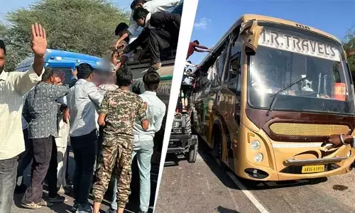 రాజస్థాన్‌లో ఘోర ప్రమాదం.. బస్సు-ట్రైలర్ ఢీకొని ఆరుగురు మృతి