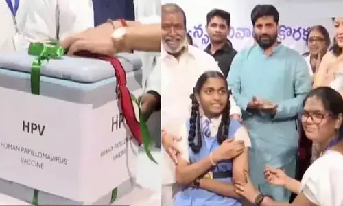 రాష్ట్రంలో HPV వ్యాక్సినేషన్ షురూ.. కింగ్ కోఠిలో ప్రారంభించిన మంత్రి దామోదర