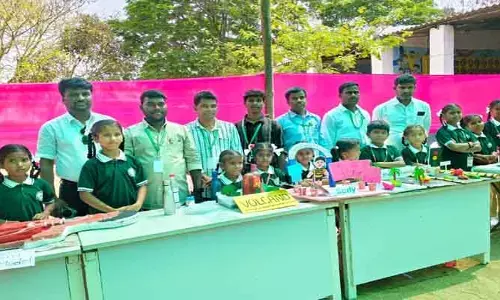 విద్యార్థుల్లో దాగి ఉన్న సృజ‌నాత్మ‌క‌త‌ను వెలికి తీసేందుకే సైన్స్ ఫెయిర్ : కరస్పాండెడ్ రాజేందర్ రెడ్డి