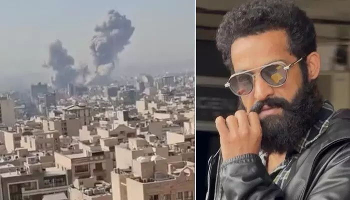 Iran-Israel War: యుద్ధ మేఘాల మధ్య ‘డ్రాగన్’ షూటింగ్.. చివరి నిమిషంలో ఎన్టీఆర్ సేఫ్! Iran-Israel War: యుద్ధ మేఘాల మధ్య ‘డ్రాగన్’ షూటింగ్.. చివరి నిమిషంలో ఎన్టీఆర్ సేఫ్!