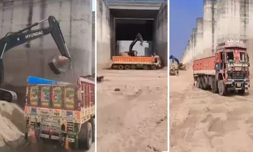మేడిగడ్డ  చాలదన్నట్టు అన్నారం బ్యారేజీని కూల్చేందుకు కుట్రలా?: కేటీఆర్