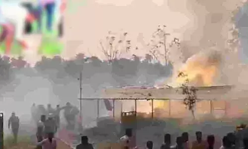 వేట్లపాలెం బ్లాస్ట్.. పంటపొలాల్లో  తల లభ్యం