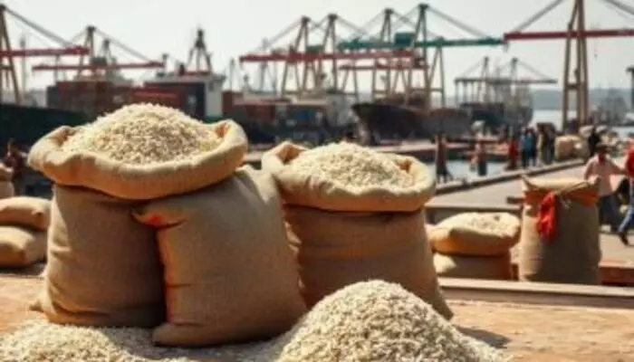Basmati Rice: రవాణాలో చిక్కుకున్న 4,00,000 టన్నుల బాస్మతి బియ్యం Basmati Rice: రవాణాలో చిక్కుకున్న 4,00,000 టన్నుల బాస్మతి బియ్యం