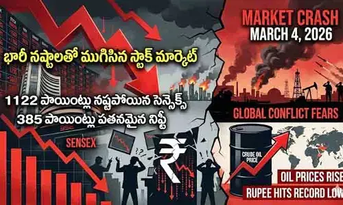 దలాల్ స్ట్రీట్‌లో ‘బ్లడ్‌ బాత్’.. 1122 పాయింట్లు కుప్పకూలిన సెన్సెక్స్