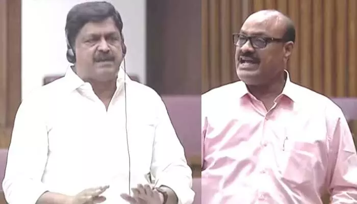 మండలిలో లడ్డూ పోరు: వైసీపీ - కూటమి సభ్యుల మధ్య మాటలయుద్ధం మండలిలో లడ్డూ పోరు: వైసీపీ - కూటమి సభ్యుల మధ్య మాటలయుద్ధం