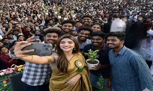 గురునానక్ విద్యా సంస్థలో సందడి చేసిన సినీ తార శ్రీలీల