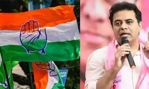 కేసీఆర్ పోజులు కోసం  తెలంగాణ డబ్బులు  పంజాబ్‍లో పంచలేదా? కేటీఆర్‍కు కాంగ్రెస్ కౌంటర్
