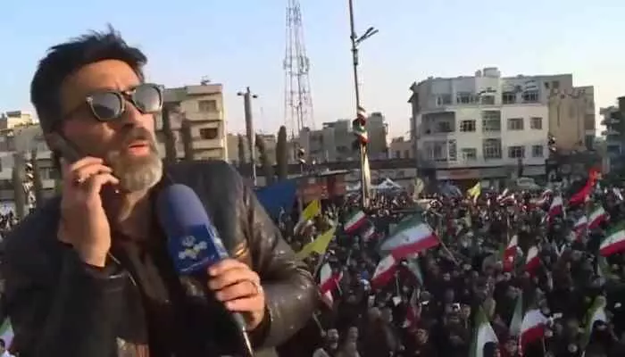 iran explosions during live coverage shocking incident goes viral iran explosions during live coverage shocking incident goes viral