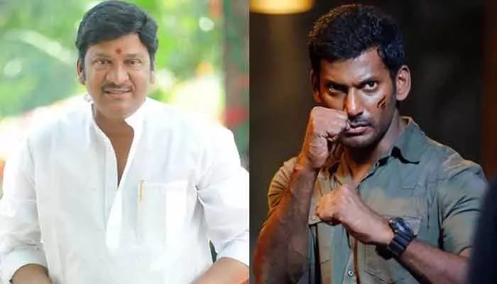 రాజేంద్ర ప్రసాద్ వ్యాఖ్యలపై విశాల్ సీరియస్.. క్షమాపణ చెప్పాలని డిమాండ్! రాజేంద్ర ప్రసాద్ వ్యాఖ్యలపై విశాల్ సీరియస్.. క్షమాపణ చెప్పాలని డిమాండ్!
