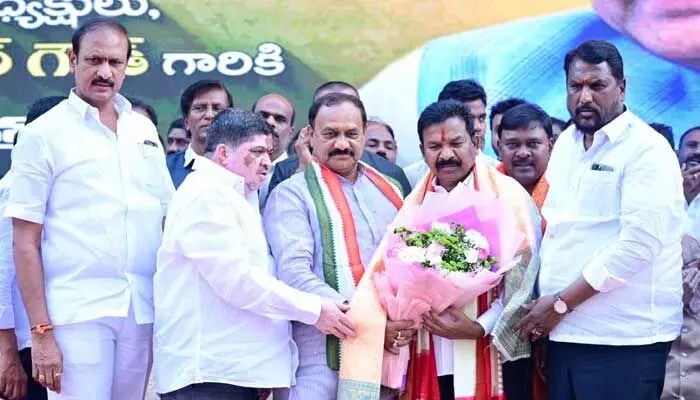 రాష్ట్రంలో కాంగ్రెస్ దే మళ్లీ అధికారం : టీపీసీసీ చీఫ్ మహేష్ కుమార్ గౌడ్ రాష్ట్రంలో కాంగ్రెస్ దే మళ్లీ అధికారం : టీపీసీసీ చీఫ్ మహేష్ కుమార్ గౌడ్