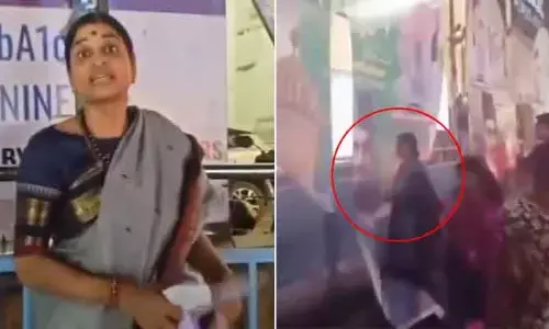 నగరంలో ఫ్లెక్సీల పంచాయితీ.. MIM ఇఫ్తార్ విందు పోస్టర్లను చించివేసిన మాధవీలత