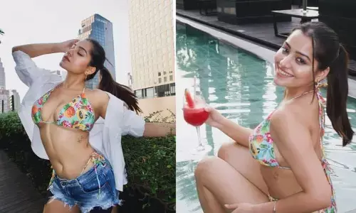 Simran Kaur: ఫారిన్‌లో టూ పీస్ డ్రెస్‌లో రెచ్చిపోయిన బోల్డ్ బ్యూటీ