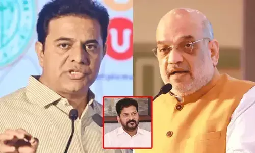 రాష్ట్రంలో పరిస్థితి అదుపుతప్పింది.. మీరు దిగాల్సిందే: అమిత్ షాకు కేటీఆర్ లేఖ