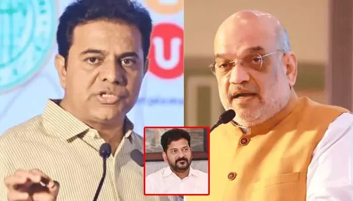రాష్ట్రంలో పరిస్థితి అదుపుతప్పింది.. మీరు దిగాల్సిందే: అమిత్ షాకు కేటీఆర్ లేఖ రాష్ట్రంలో పరిస్థితి అదుపుతప్పింది.. మీరు దిగాల్సిందే: అమిత్ షాకు కేటీఆర్ లేఖ