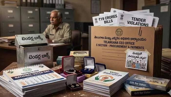 టెండర్ తమాషా.. ఓటరు దినోత్సవ ఖర్చుపై నీలి నీడలు టెండర్ తమాషా.. ఓటరు దినోత్సవ ఖర్చుపై నీలి నీడలు