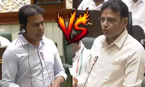 సభలో ఢిల్లీ టూర్ల రచ్చ.. కేటీఆర్ వర్సెస్ శ్రీధర్ బాబు మధ్య డైలాగ్ వార్