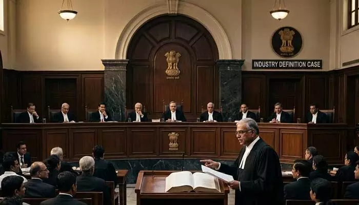 సుప్రీంకోర్టులో పరిశ్రమ నిర్వచనంపై కీలక విచారణ.. 48 ఏళ్ల నాటి తీర్పుపై పునఃసమీక్ష! సుప్రీంకోర్టులో పరిశ్రమ నిర్వచనంపై కీలక విచారణ.. 48 ఏళ్ల నాటి తీర్పుపై పునఃసమీక్ష!