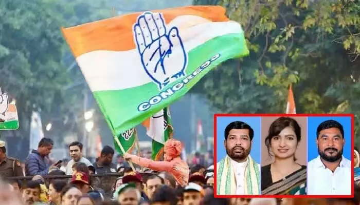 కాంగ్రెస్ పార్టీలో రాజకీయ ప్రకంపనలు.. ముగ్గురు ఎమ్మెల్యేలపై సస్పెన్షన్ వేటు! కాంగ్రెస్ పార్టీలో రాజకీయ ప్రకంపనలు.. ముగ్గురు ఎమ్మెల్యేలపై సస్పెన్షన్ వేటు!