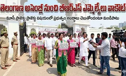 అసెంబ్లీ నుంచి బీఆర్ఎస్ వాకౌట్: ప్రతిపక్షం గళం నొక్కుతున్నారని ఫైర్!