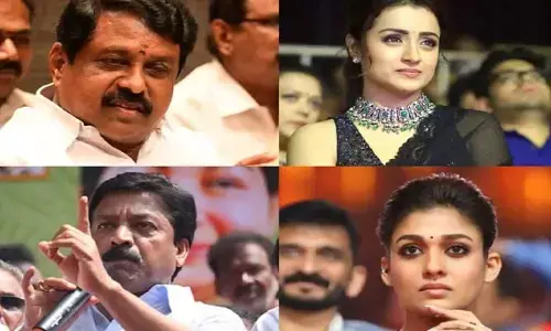 ఎఫైర్‍లు, కోరికలు.. త్రిష, నాయనతారపై తమిళనాడులో అశ్లీల రాజకీయం