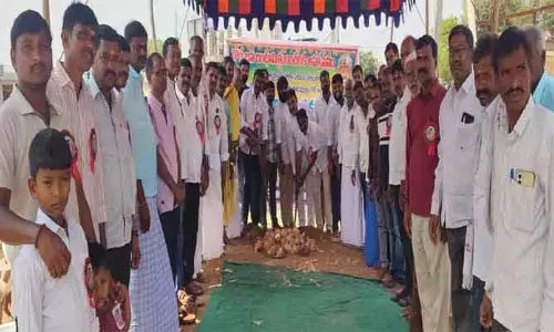 సర్దార్ సర్వాయి పాపన్న గౌడ్ విగ్రహ స్థాపనకు భూమి పూజ