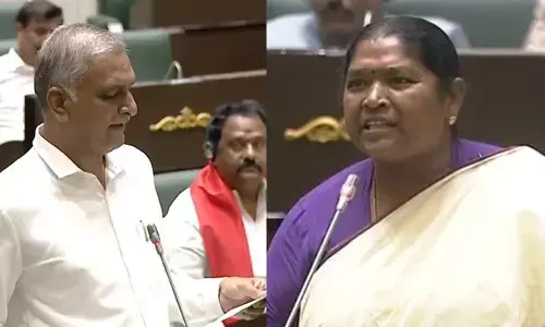 పదేళ్లలో ఎన్ని ఉద్యోగాలు ఇచ్చారు? అసెంబ్లీలో హరీశ్ రావుకు మంత్రి సీతక్క కౌంటర్