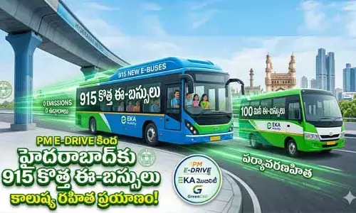 హైదరాబాద్ నగరానికి 915 ఎలక్ట్రిక్ బస్సులు.. ఇక వాతావరణ కాలుష్యానికి చెక్!