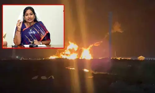 అమరావతిలో భారీ అగ్నిప్రమాదం.. హోంమంత్రి అనిత సీరియస్