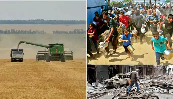 యుద్ధం కంచంలోకి వస్తుందా..? ఆకలితో అల్లాడనున్న ప్రపంచ దేశాలు యుద్ధం కంచంలోకి వస్తుందా..? ఆకలితో అల్లాడనున్న ప్రపంచ దేశాలు