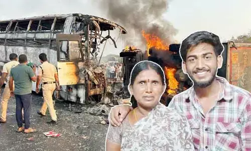 జన్మనిచ్చిన అమ్మే.. పునర్జన్మనూ ఇచ్చింది..! కొడుకు ప్రాణాలు కాపాడి మంటల్లో కాలిపోయిన తల్లి
