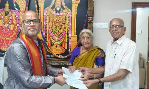 టీటీడీకి రూ.60 లక్షలు విరాళం