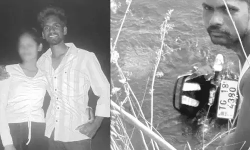 ప‌ల్స‌ర్ బైక్ నడిపిన యువ‌తి...అంత‌లోనే కాలువలో పడి జంట గ‌ల్లంతు !