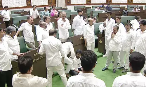HYD: అసెంబ్లీ హాలులో వింత ఘటన
