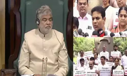 మంత్రి పొంగులేటిని బర్తరఫ్ చేయాలి : అసెంబ్లీలో గందరగోళం