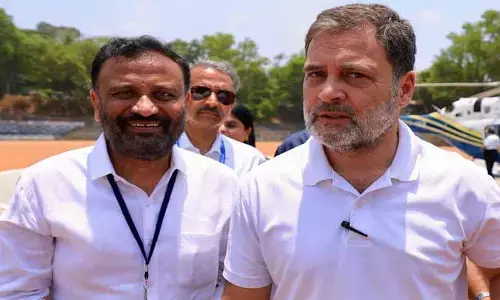 రాహుల్ గాంధీకి జుక్క‌ల్ ఎమ్మెల్యే  ఘ‌న స్వాగ‌తం