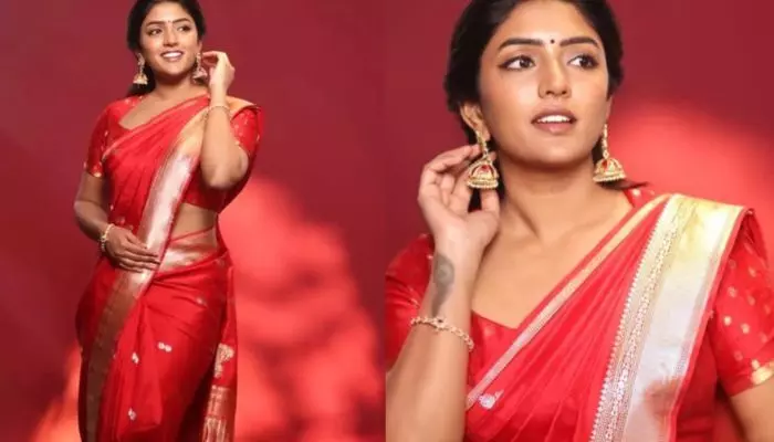 Eesha Rebba : రెడ్ శారీలో రాయల్ లుక్తో మెస్మరైజ్ చేసిన ఈషా రెబ్బ Eesha Rebba : రెడ్ శారీలో రాయల్ లుక్తో మెస్మరైజ్ చేసిన ఈషా రెబ్బ