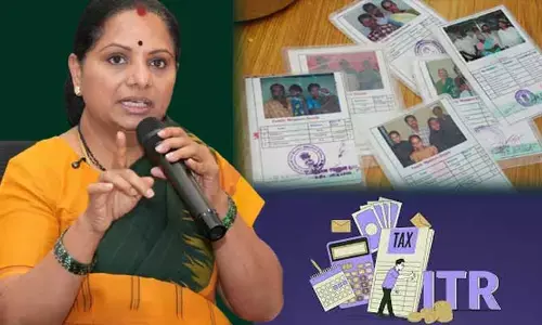 ఐటీ రిటర్న్స్ దాఖలు చేస్తే రేషన్ కార్డు కట్!.. ప్రభుత్వంపై కవిత సీరియస్