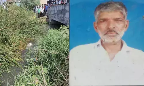 ప్ర‌మాద‌వ‌శాత్తు బ్రిడ్జీ పై నుంచి కింద‌ప‌డి వ్య‌క్తి మృతి