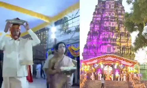 వైభవంగా సీతారాముల కల్యాణోత్సవం... పట్టువస్త్రాలు సమర్పించిన చంద్రబాబు