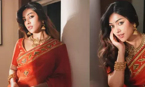 Anu Emmanuel: రెడ్ సారీలో క్యూట్ లుక్‌తో కట్టిపడేస్తున్న క్రేజీ బ్యూటీ