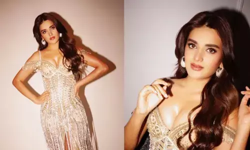 Nidhi Agarwal: ఉబికి వస్తున్న అందాలతో మతిపోగొడుతున్న హాట్ హీరోయిన్