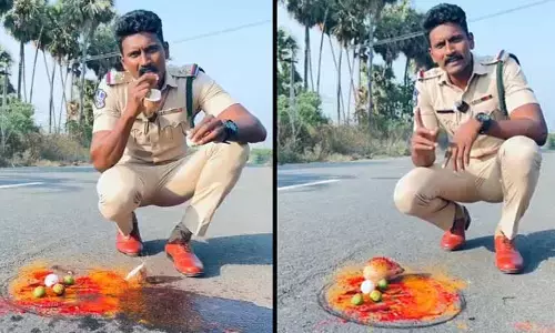 మూఢనమ్మకాలపై పోలీసు అధికారి అవగాహన: కొనసాగుతున్న సోషల్ మీడియా రచ్చ