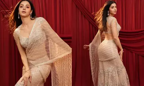 Vedhika: లైట్ పింక్ డ్రెస్లో స్టైలిష్ లుక్‌లో ఆకట్టుకున్న బ్యూటీ